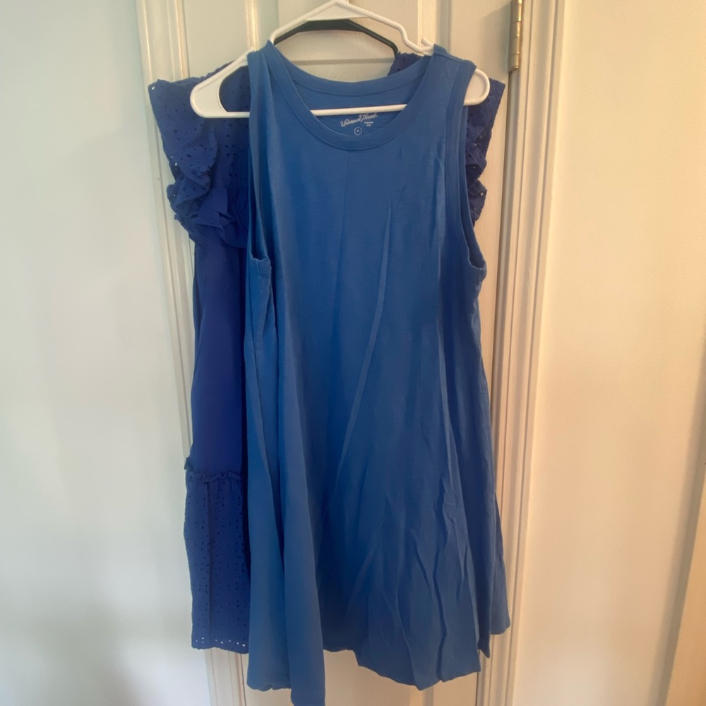 Blue T-shirt dress